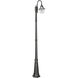 Orion 1 Light 94.63 inch Black Post Light, Solar